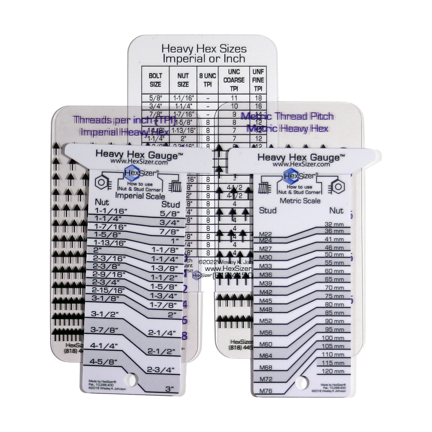 Individual Sets (Plastic) Heavy Hex Gauge™