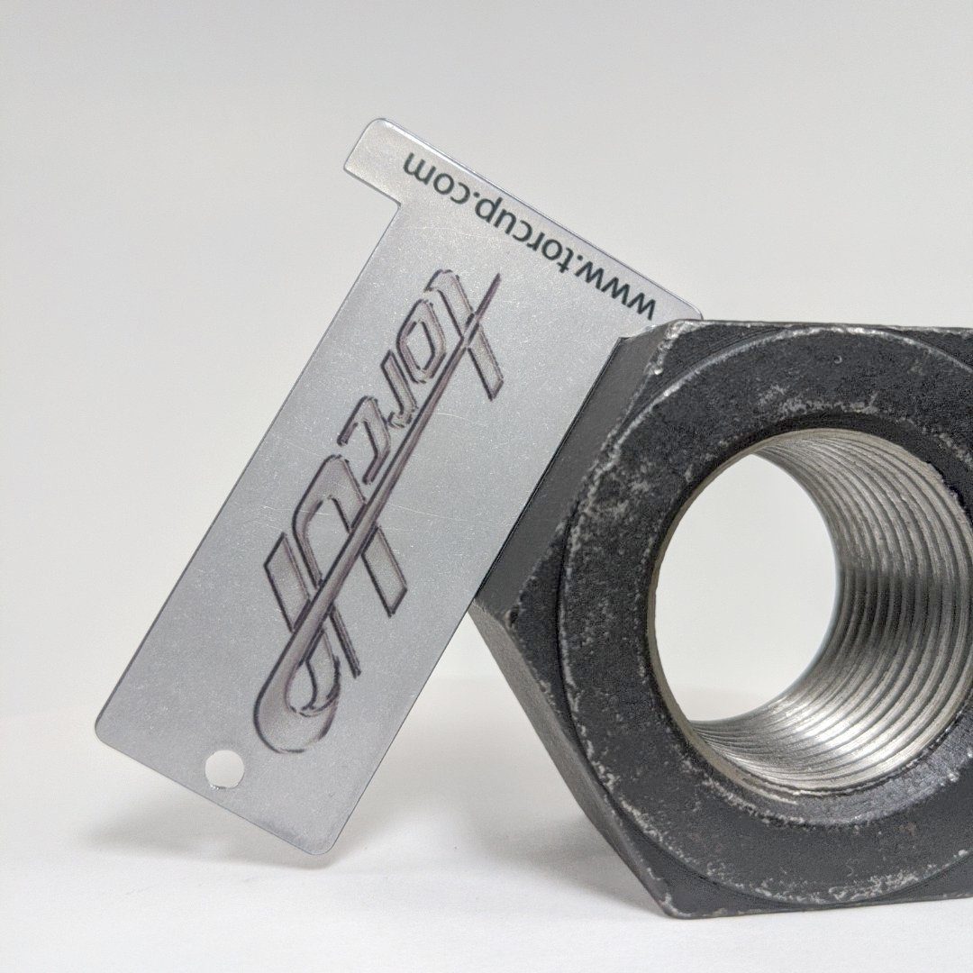 Laser-engraved aluminum HexSizer for a torque wrench manufacturer