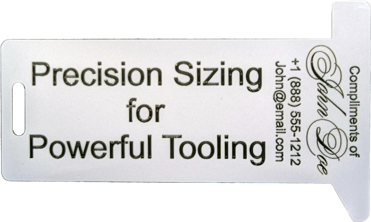 Laser-engraved HexSizer: Precision Sizing for Powerful Tooling