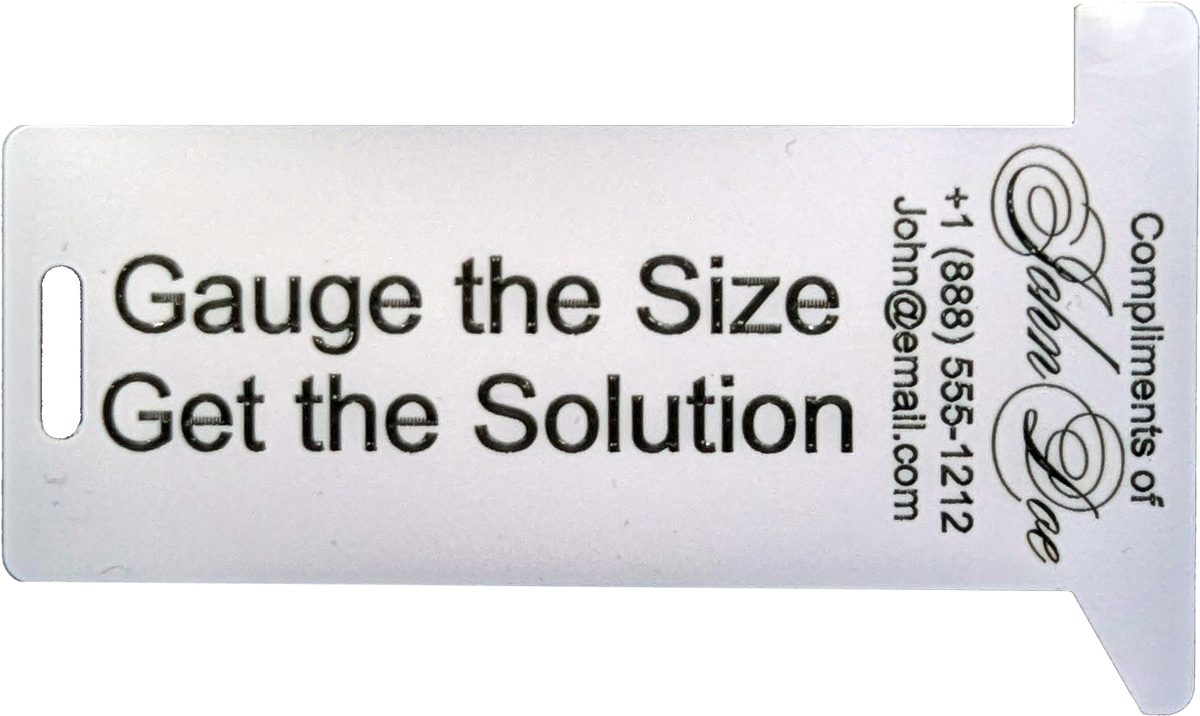 Laser-engraved HexSizer: Gauge the Size, Get the Solution