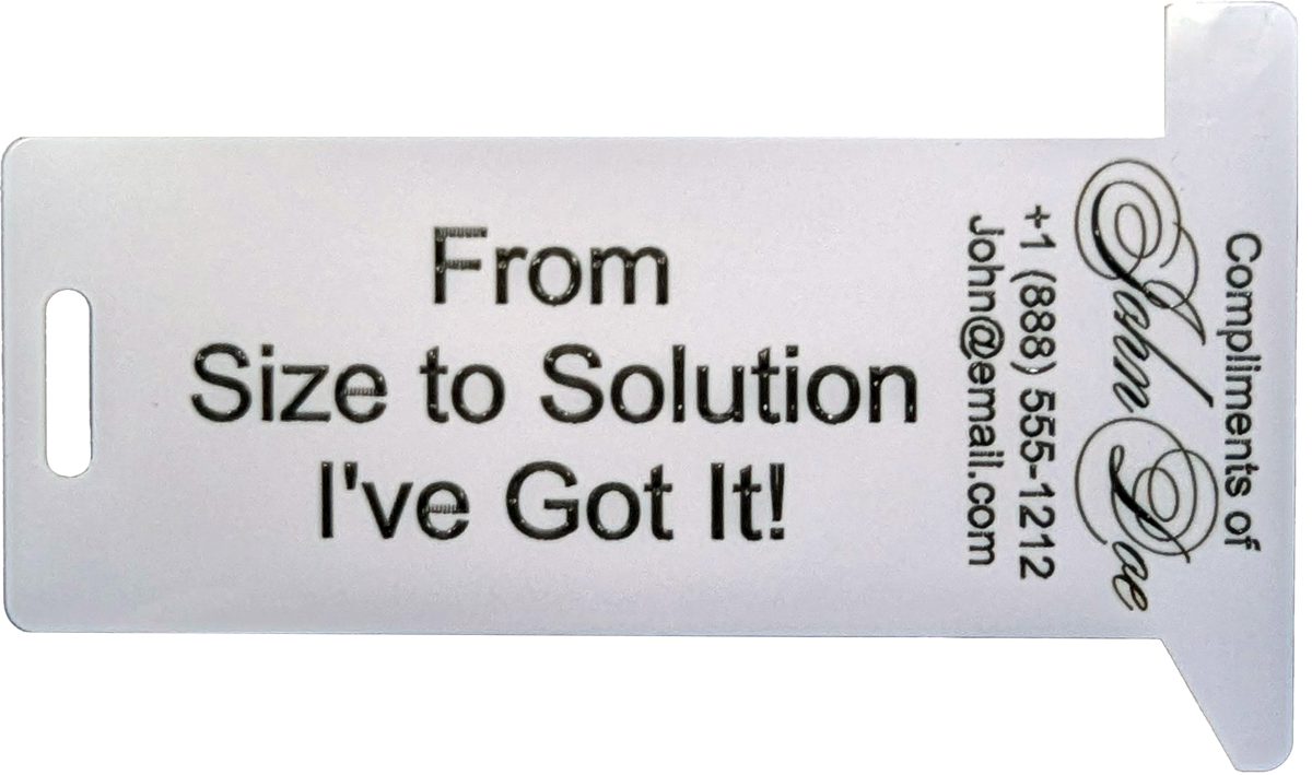 Laser-engraved HexSizer: From Size to Solution, I've Got It!