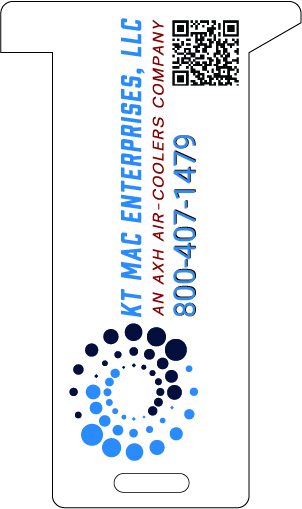 Private-label Heavy Hex Gauge layout for an air cooler manufacturer, logo side